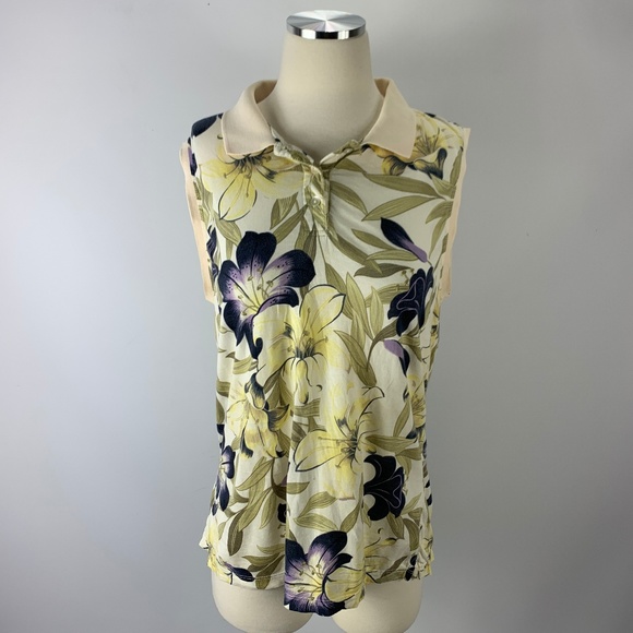 Island Traders Tops - Island Traders Small Sleeveless Blouse Hawaiian